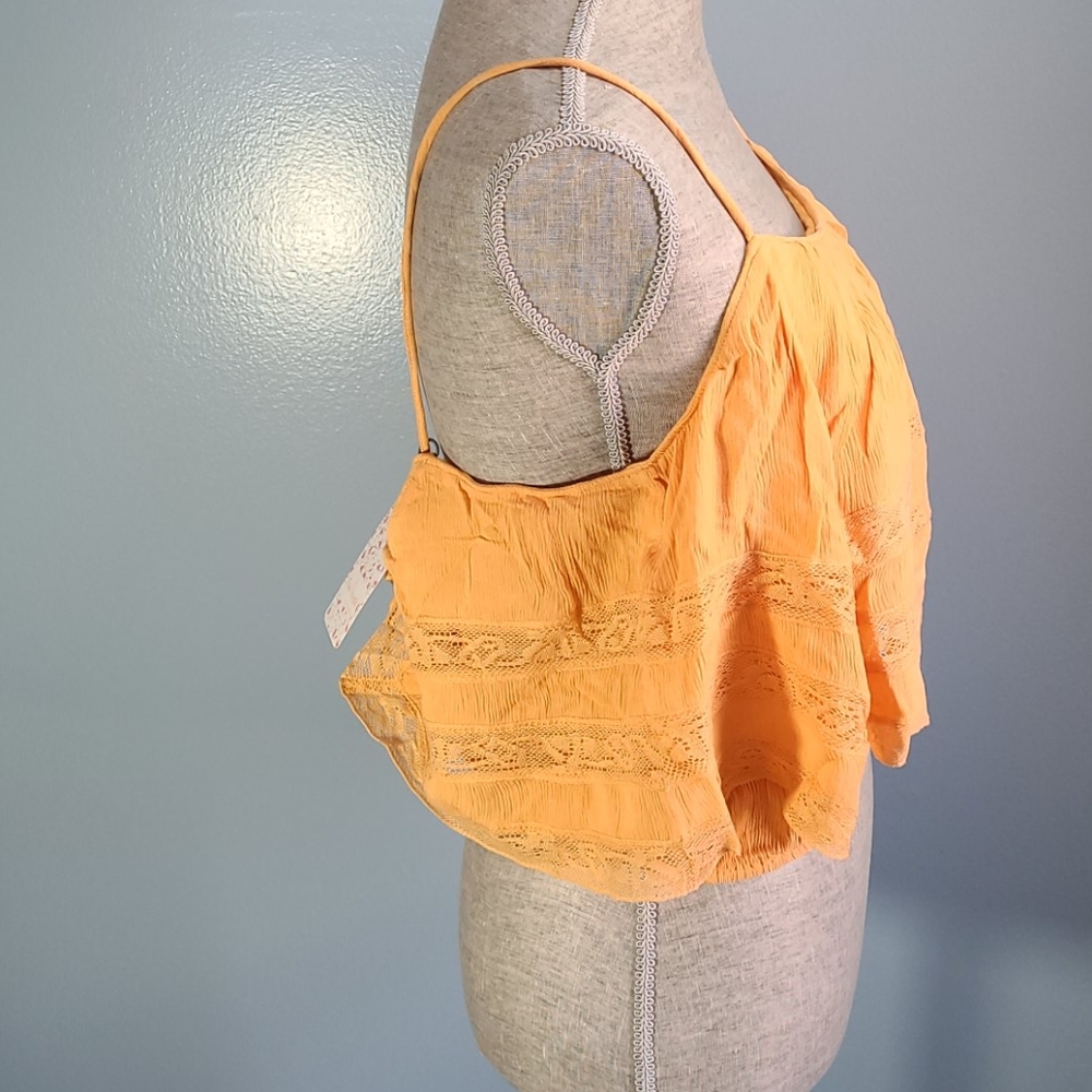 Free People Home Again Cami Orange Size Large NWT - Picture 4 of 9
